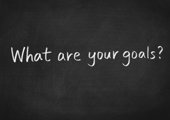 Obraz premium what are your goals?