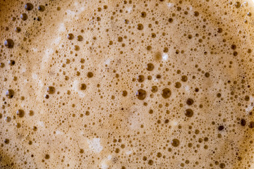 Kaffeeschaum Nahaufnahme