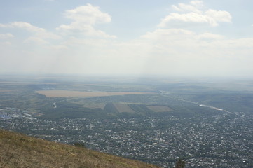 Вид с горы Машук, Пятигорск. Кавказ