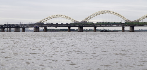 the bridge over songhua river ,harbin,china