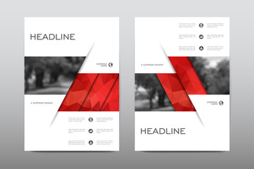 Brochure layout template flyer design vector, Magazine booklet cover abstract background
