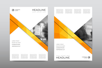 Brochure layout template flyer design vector, Magazine booklet cover abstract background