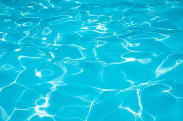 Ripple Blue water in swimming pool