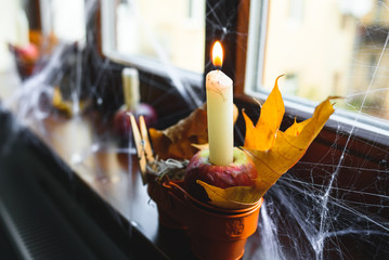 Halloween decoration at stylized party