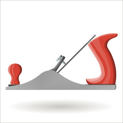 Jointer, joiner - wood tool, vector realistic illustration
