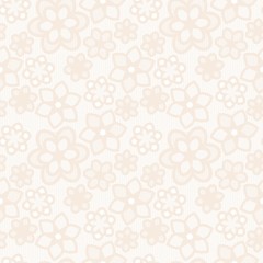 Seamless beige flower lace