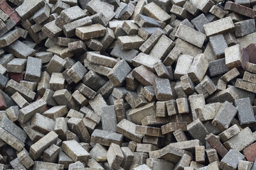 Pile of paving blocks