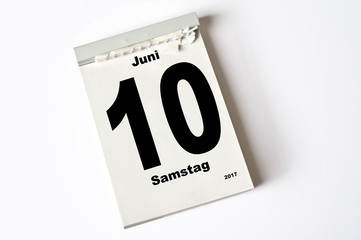 Obraz premium 10. Juni 2017