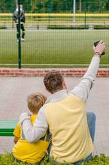 man is spending time with his nephew