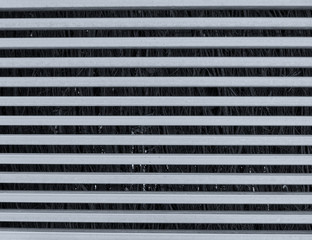 Obraz premium raw metallic stripes forming abstract pattern