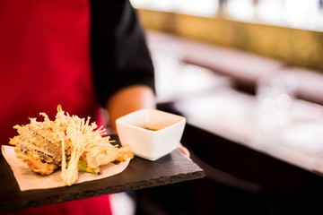 Crispy tempura japnese food.