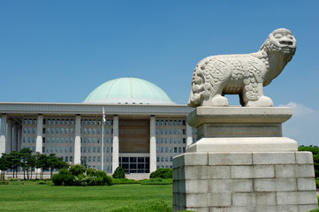 Government assembly in Seoul in South Korea
