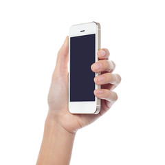 Latest cellphone being displayed for sale