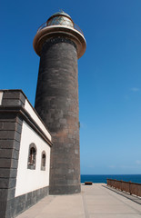 Fuerteventura, Isole Canarie: il Faro di Punta de Jandia, aperto nel 1864 nell'estrema punta sud dell'isola, il 6 settembre 2016