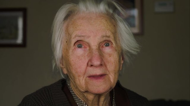 Portrait Of A Lonely Old Woman, 99 Years Old, Senescence