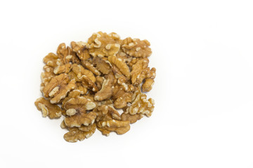 Waln&uuml;sse auf wei&szlig;em Hintergrund