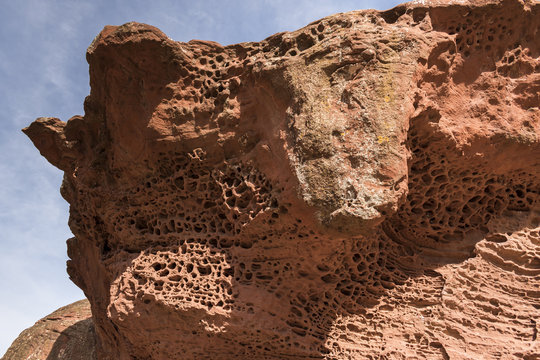 Holes in sand clay stobe