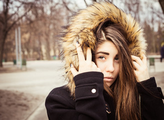 Portrait of a teenage girl outdoor