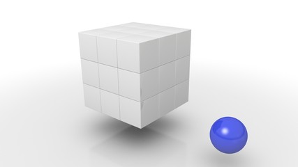 Cubes in a arrangement