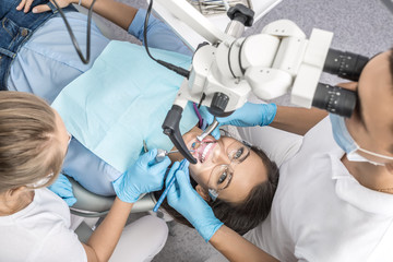Treatment at dentist's office