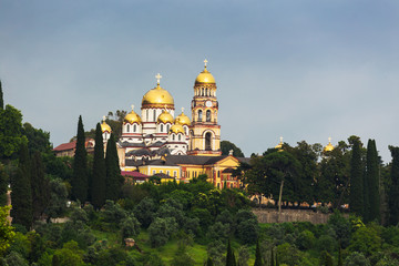 Fototapeta na wymiar New Athos Monastery