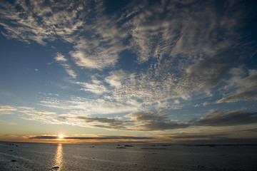 Sunset in Greenland