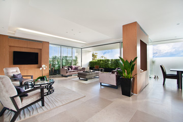 Beautiful Living room Architecture Stock Images
