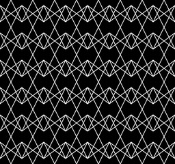 Abstract geometric black and white hipster fashion pillow net pattern