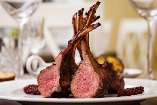 Lamb Rack On A Plate