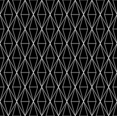 Vector modern abstract geometry grid pattern. black and white seamless geometric background . subtle pillow and bed sheet design. creative art deco. hipster fashion print