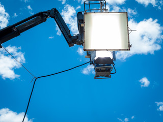 Fototapeta premium HMI daylight projector hanging