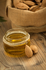 Almond oil and almonds