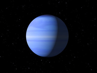Naklejka premium Planet Uranus done with NASA textures