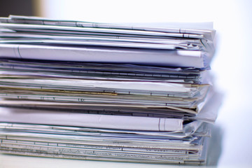 File Stack,  folder with white background