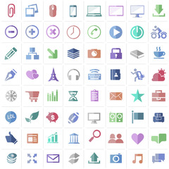 Universal Icons Set For Web and Mobile EPS10 illustration