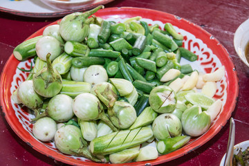 Thai Green Eggplant on tray