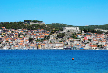 Cityscape of Sibenik, Croatia.