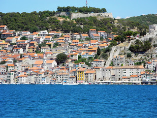 Fototapeta premium The architecture of Sibenik, Croatia.