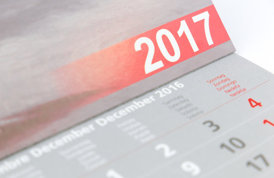 2017 Kalender (konzeptionell)