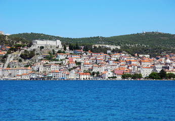 Fototapeta na wymiar Cityscape of Sibenik, Croatia.