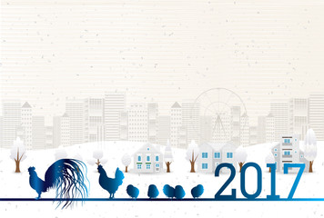 酉　冬　年賀状　背景 © J BOY