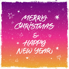 Merry Christmas & Happy New Year greeting card