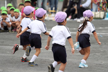 幼稚園の運動会(かけっこ)