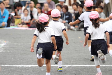 幼稚園の運動会(かけっこ)