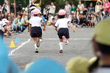 幼稚園の運動会(かけっこ)