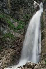Martuljek waterfall closeup near Gozd Martuljek, Slovenia