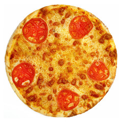 Delicious italian pizza isolated