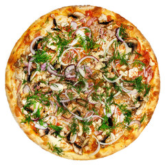 Delicious italian pizza isolated