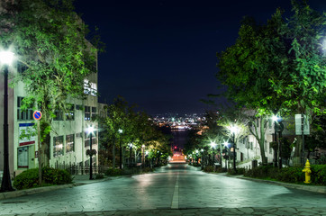 八幡坂（函館）からの夜景