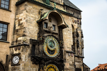 Die astronomische Uhr am Altstädter Rathaus in Prag, Tschechische Republik